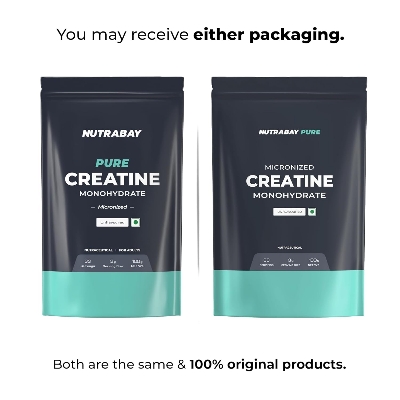 Picture of Nutrabay Pure Micronised Creatine Monohydrate Powder, (100g, Unflavoured), Pre/Post Workout Supplement for Muscle Gain & Recovery | Fast Absorbing, 33 Servings, for Athletic Performance & Power