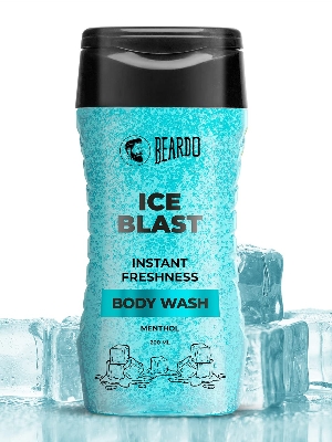 Picture of Beardo Ice Blast Body Wash For Men 200ml | Refreshing Menthol Cooling Instant Icy Cool Freshness Body Wash | Shower Gel For Summer Heat | For Skin Dryness