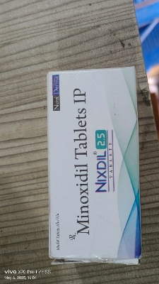 Picture of Nixdil 2.5  minoxidil for hair growth treatment -10 counts