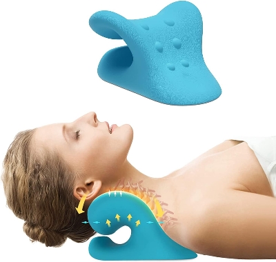 Picture of Neck Shoulder Stretcher Pillow U Shaped Shiatsu CervicalPillow Neck and Shoulder Repair Pillows