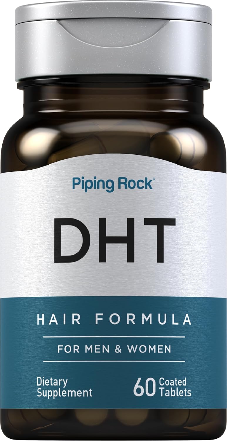 Picture of Piping Rock DHT Advanced Hair Formula | 60 Tablets | for Men and Women | Non-GMO, Gluten Free Supplement