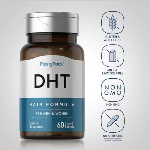 Picture of Piping Rock DHT Advanced Hair Formula | 60 Tablets | for Men and Women | Non-GMO, Gluten Free Supplement