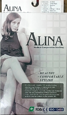 Picture of Alina Medical compression stocking | Thigh High/ Regular