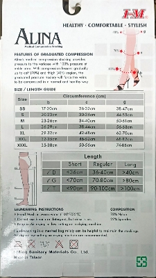 Picture of Alina Medical compression stocking | Thigh High/ Regular