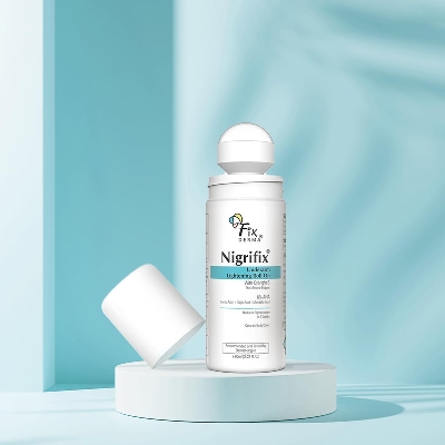 Picture of Fixderma Nigrifix Underarm Roll on with 6% AHA, Lactic Acid & 1% Mandelic Acid & Kojic Acid | Brightens Skin & Exfoliates Underarm | For All Skin Type, Men & Women - 60ml