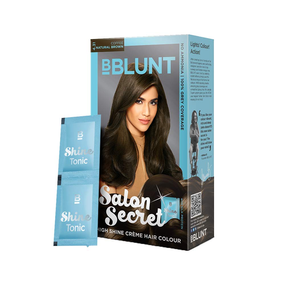 Picture of BBLUNT Salon Secret High Shine Crème Hair Colour, Natural Brown 4.31, 40g