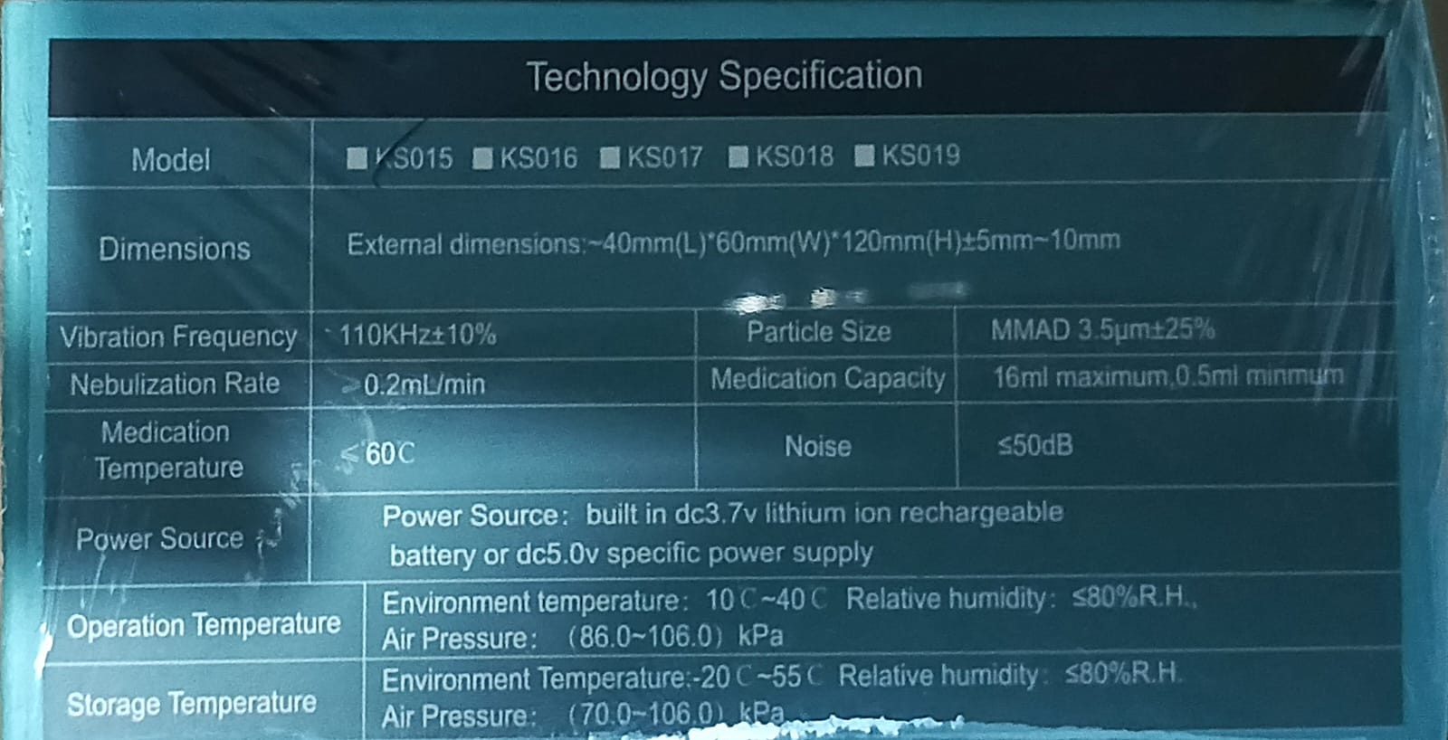 Picture of Portable Nebulizer Machine ZH-N3 Most economical nebulizer
