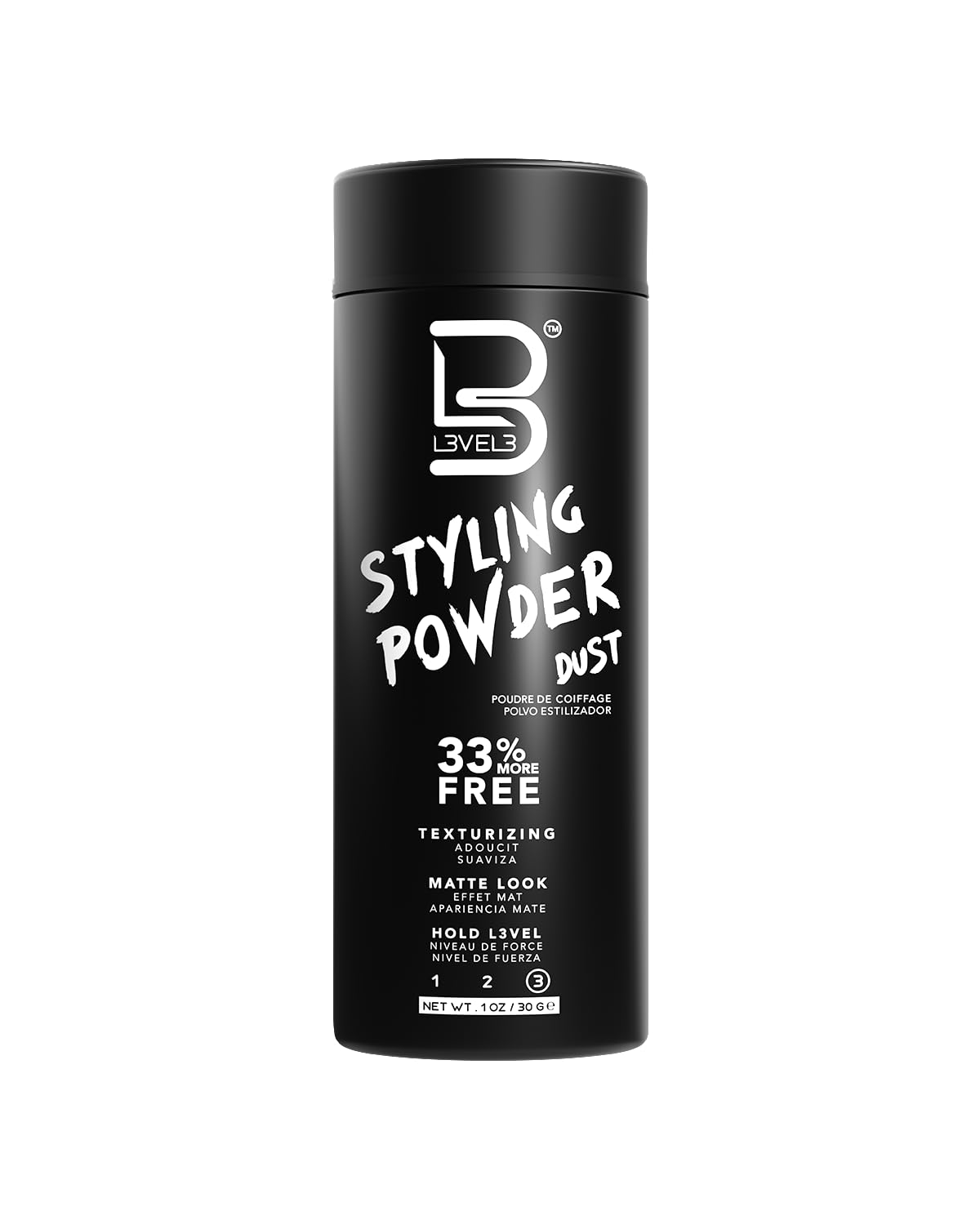 Picture of L3 Level 3 Styling Powder - Natural Look Mens Powder - Easy to Apply with No Oil or Greasy Residue