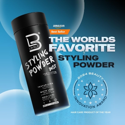 Picture of L3 Level 3 Styling Powder - Natural Look Mens Powder - Easy to Apply with No Oil or Greasy Residue
