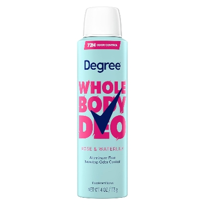 Picture of Degree Women Whole Body Deodorant Spray, Rose & Waterlily Scent, Aluminum Free 72H Odor Protection 4 oz