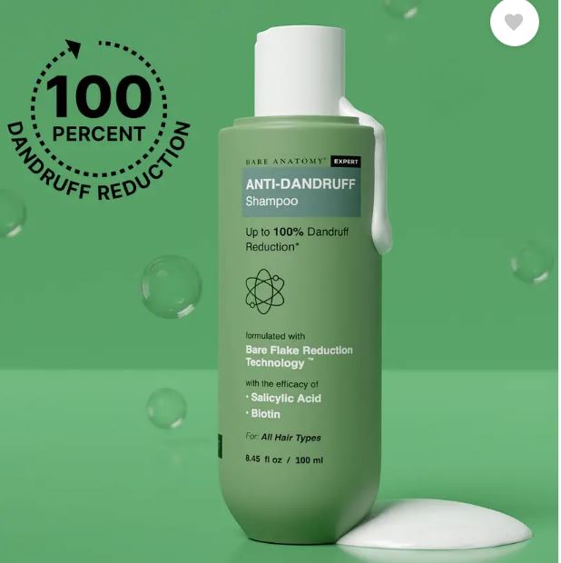 Picture of Bare Anatomy Anti Dandruff Shampoo | Reduces Up to 100% Dandruff and Strengthens Hair -100 ml
