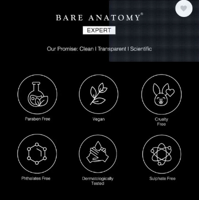 Picture of BARE ANATOMY Anti Hair-Fall Shampoo with Sulphate & Paraben Free  (100 ml)