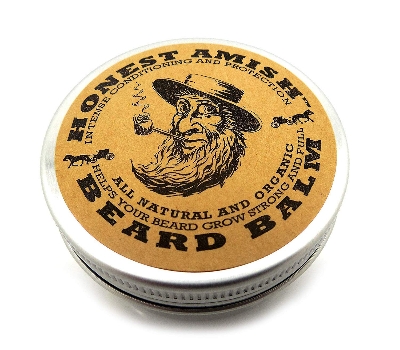 Picture of Honest Amish Beard Balm Leave-in Conditioner - Made with only Natural and Organic Ingredients - 2 Ounce Tin