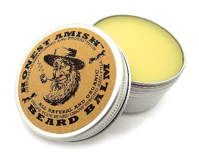 Picture of Honest Amish Beard Balm Leave-in Conditioner - Made with only Natural and Organic Ingredients - 2 Ounce Tin