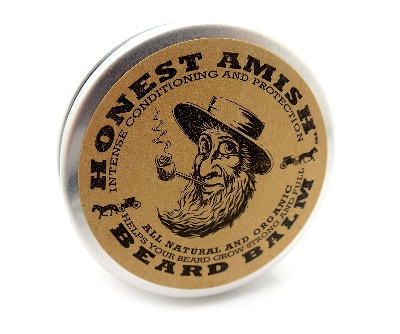 Picture of Honest Amish Beard Balm Leave-in Conditioner - Made with only Natural and Organic Ingredients - 2 Ounce Tin