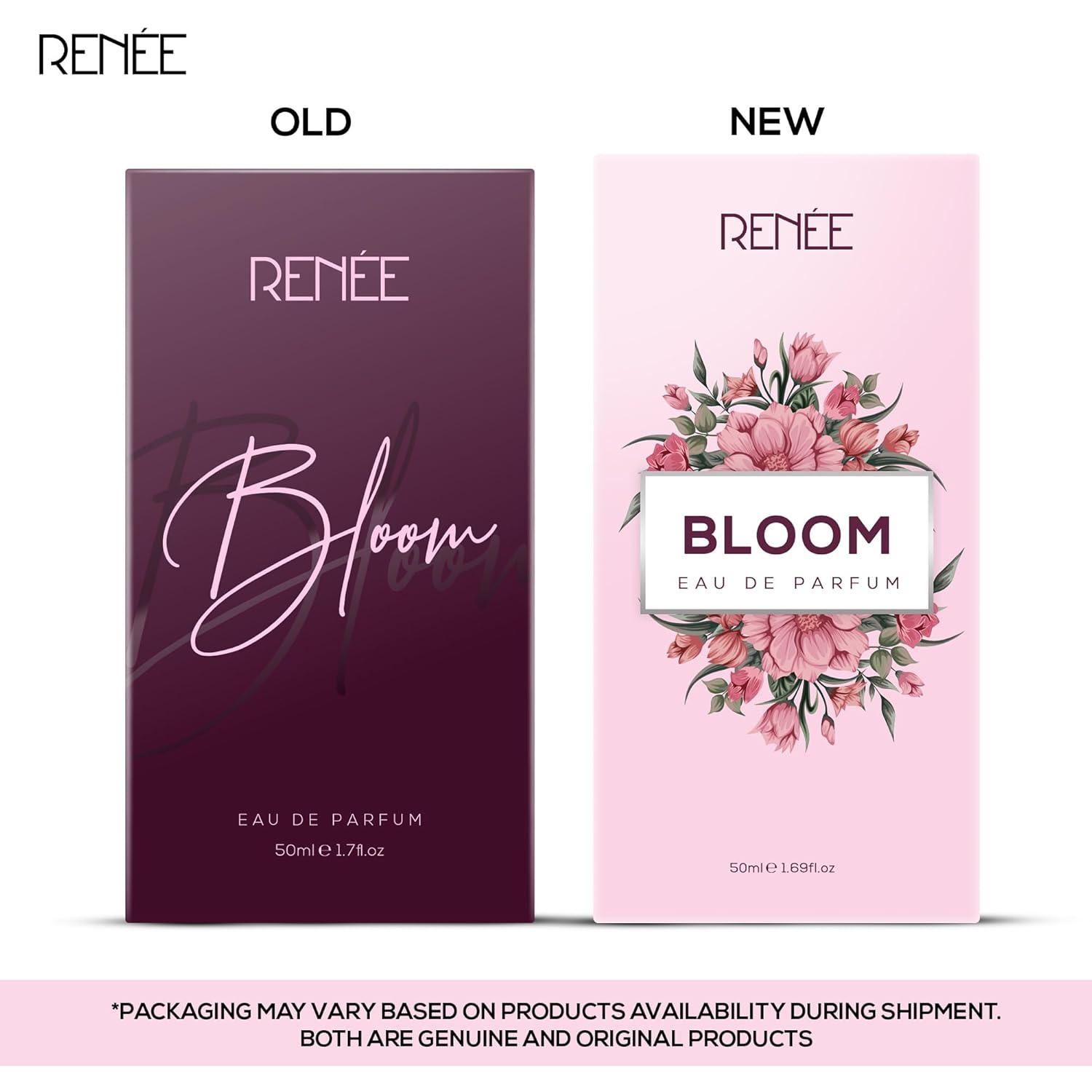 Picture of RENEE Eau De Parfum Bloom 50Ml| Premium Long Lasting Luxury Perfume Liquid| Notes Of Almond, Unisex Adult, Scent For All Occasions