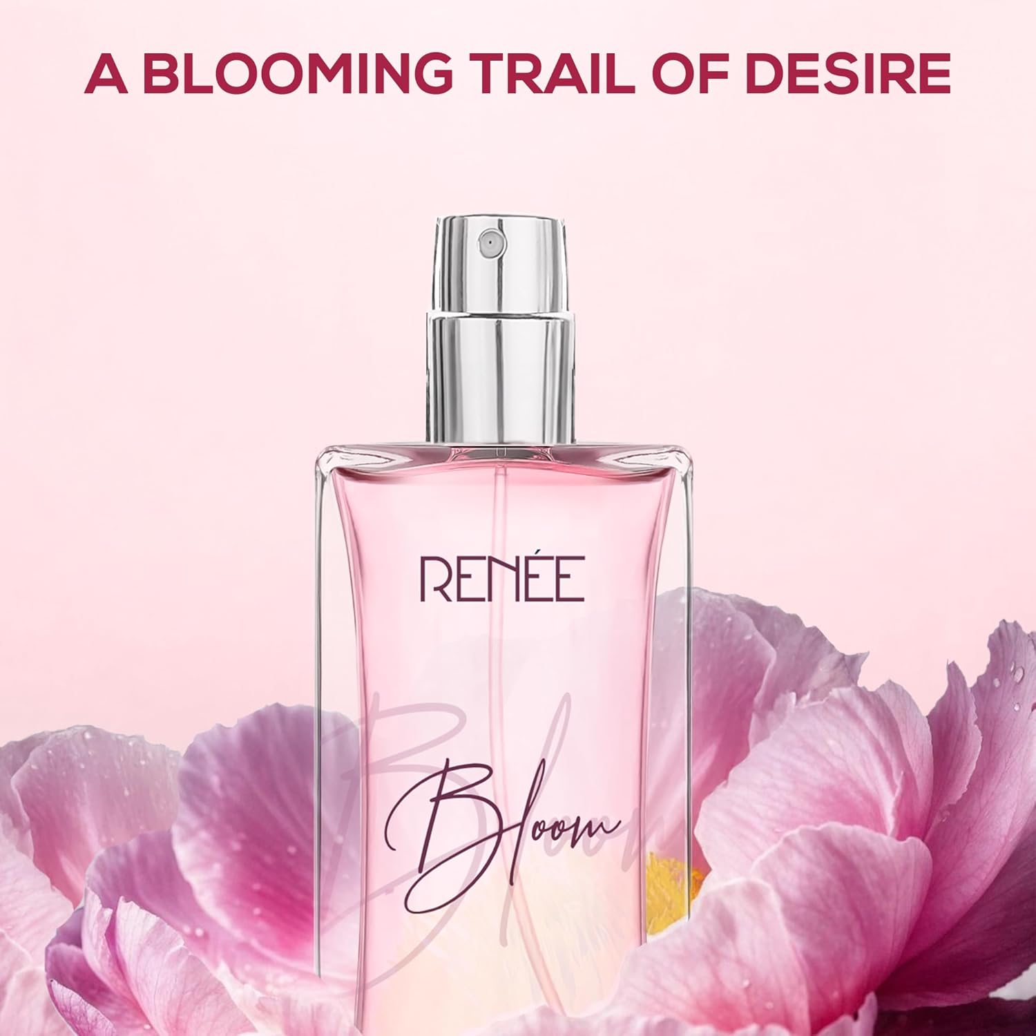 Picture of RENEE Eau De Parfum Bloom 50Ml| Premium Long Lasting Luxury Perfume Liquid| Notes Of Almond, Unisex Adult, Scent For All Occasions