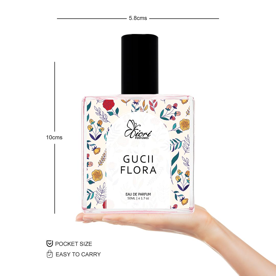 Picture of Flora Perfume for Men & Women | Long-Lasting Floral Scent with Citrus & Sandalwood | Luxurious Romantic Scent | G Flora Eau De Parfum (EDP) - 50ML | By Fiori Perfumes