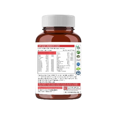 Picture of The Body Reserve Plant Based Biotin Tablets -120 Veg Tablets, Biotin from Sesbania with Amla, Grapeseed & Hair Multivitamins, Biotin helps Hair Growth, Strong Hair, Glowing Skin & Nails, For Men Women