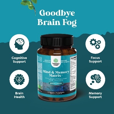 Picture of Advanced Nootropics Brain Support Supplement - Synergetic Mental Energy and Focus Supplement with Brain Vitamins for Cognitive Enhancement - Mind and Memory Supplement for Brain Health (30 Servings)