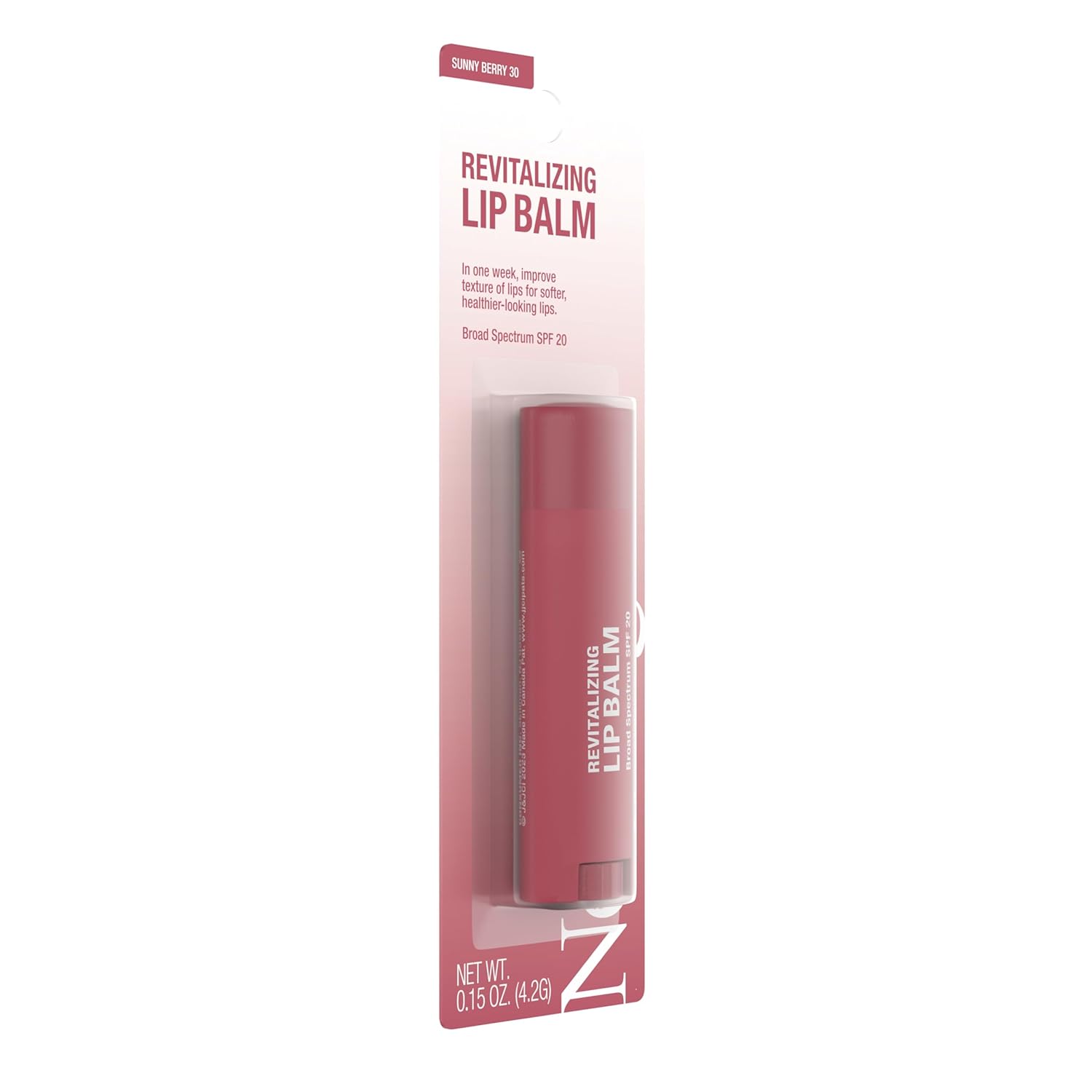 Picture of Neutrogena Revitalizing Tinted Lip Balm Broad Spectrum SPF 20 Sunscreen, Moisturizing Lip Balm with a Sheer Tint for Softer, Smoother, Healthier-Looking Lips, Sheer Sunny Berry 30, .15 oz