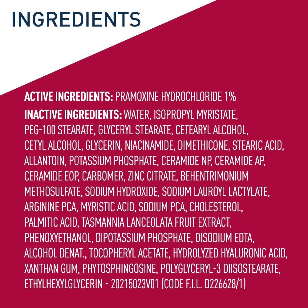 Picture of CeraVe Anti Itch Moisturizing Lotion with Pramoxine Hydrochloride, Relieves Itch with Minor Skin Irritations, Sunburn Relief, Bug Bites, 8 Ounce-237 ml