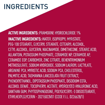 Picture of CeraVe Anti Itch Moisturizing Lotion with Pramoxine Hydrochloride, Relieves Itch with Minor Skin Irritations, Sunburn Relief, Bug Bites, 8 Ounce-237 ml