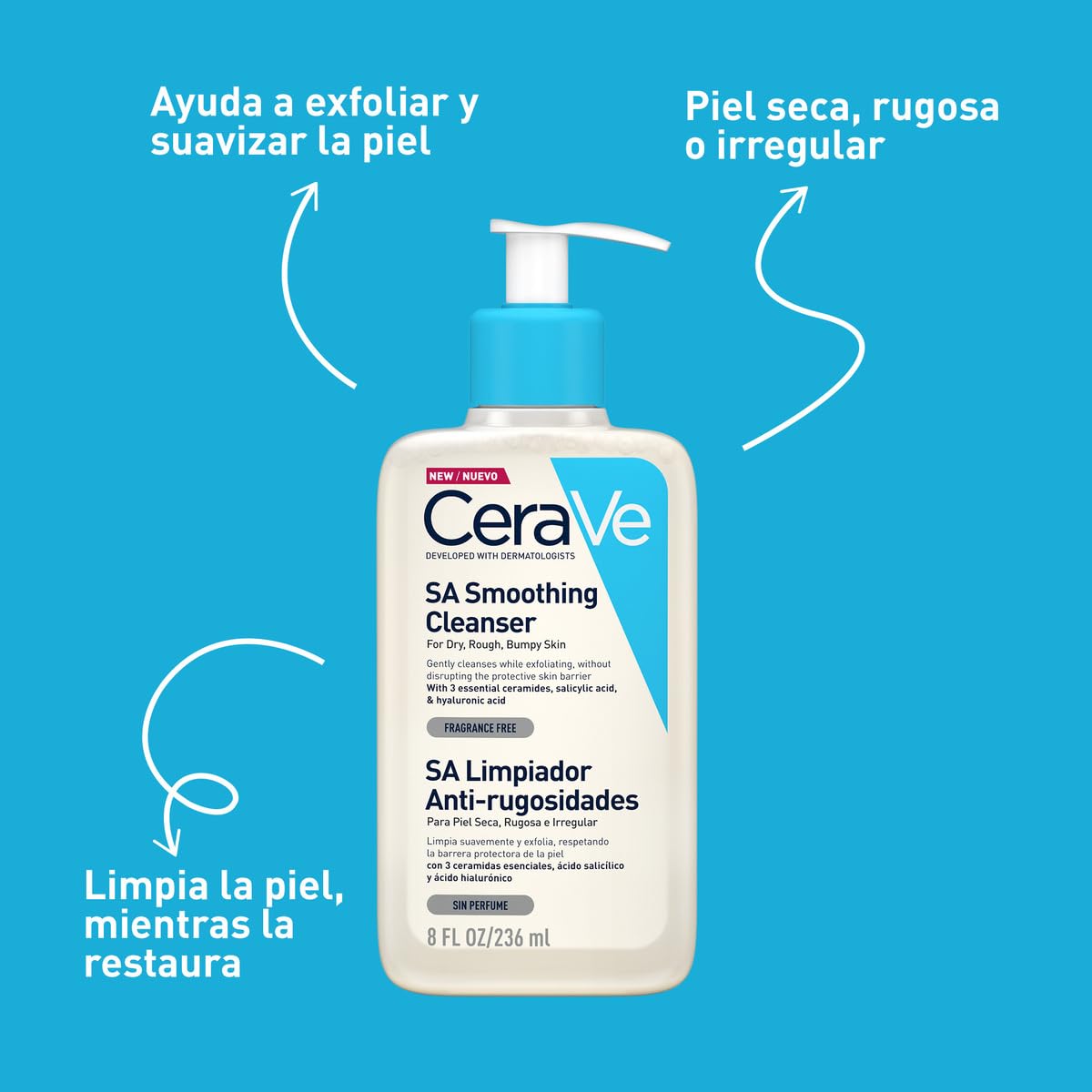 Picture of CeraVe SA Smoothing Cleanser | 236ml/8oz -packaging may vary