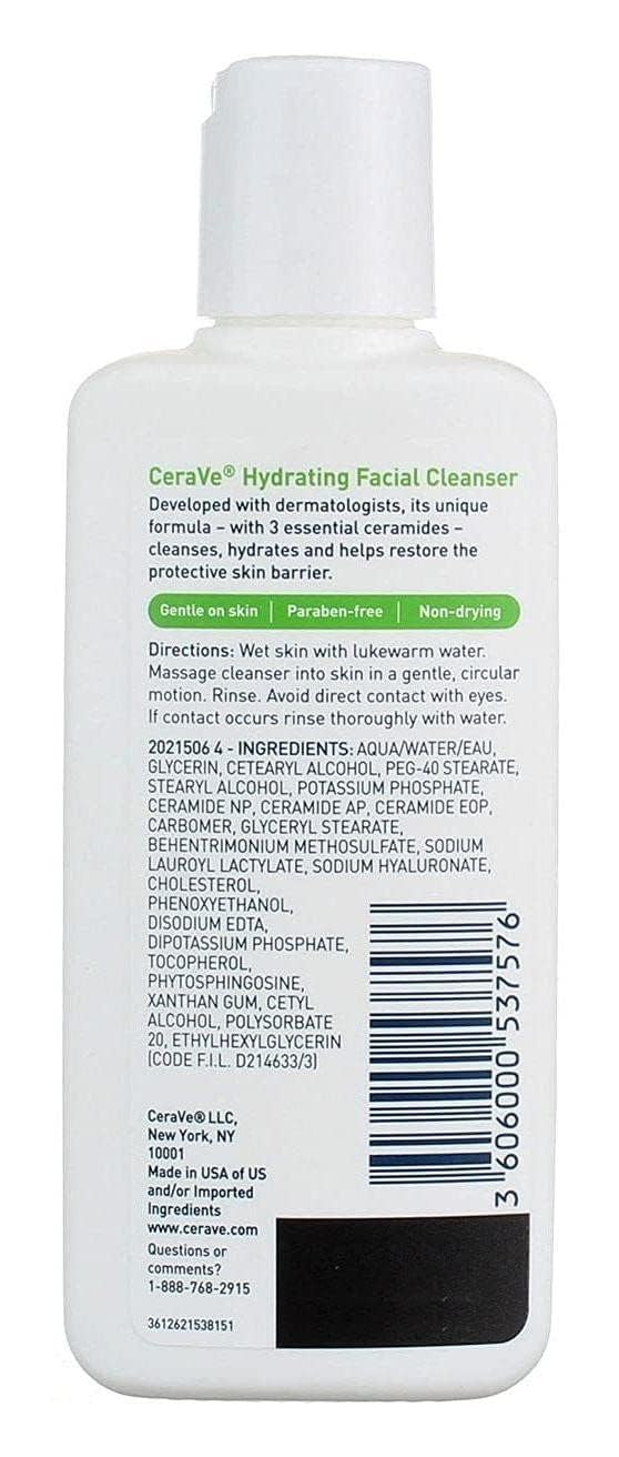 Picture of CeraVe Hydrating Facial Cleanser For Normal to Dry Skin 3 fl oz-87 ml