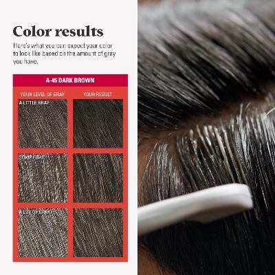 Picture of Just For Men Easy Comb-In Color Mens Hair Dye, Easy No Mix Application with Comb Applicator - Dark Brown, A-45, Pack of 1