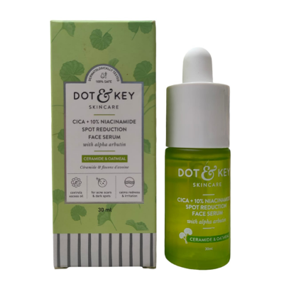 Picture of Dot & Key  Cica+10% Niacinamide  Serum | Reduces Acne & Dark Spots | Niacinamide Serum | Controls Excess Oil, Quick Absorbing, & Lightweight | For Oily, Acne Prone & Sensitive Skin | 30ml
