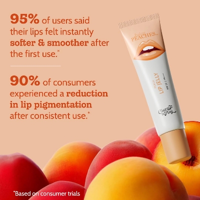 Picture of Chemist At Play Peach Tinted Lip Balm for Dry, Chapped & Pigmented Lips | Gives 24 hours moisturization | SPF 50 PA++++ | Has 2% Kojic Acid, Hyaluronic Acid, ceramides & Peptides | 10gms