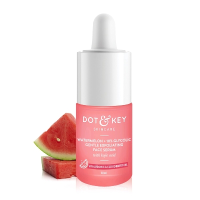 Picture of Dot & Key Watermelon 10% Glycolic Serum for Face Glowing, With KojicI | Targets Pigmentation & Dark Spots | Targets Dullness, Uneven Texture, Sebum & Excess Oil | Serum For Oily & Normal Skin | 30ml