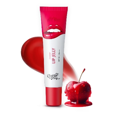 Picture of Chemist At Play Cherry Tinted Lip Balm for Dry, Chapped & Pigmented Lips | Gives 24 hours moisturization | SPF 50 PA+++ | Has 2% Kojic Acid, Hyaluronic Acid, ceramides & Peptides | 10gms