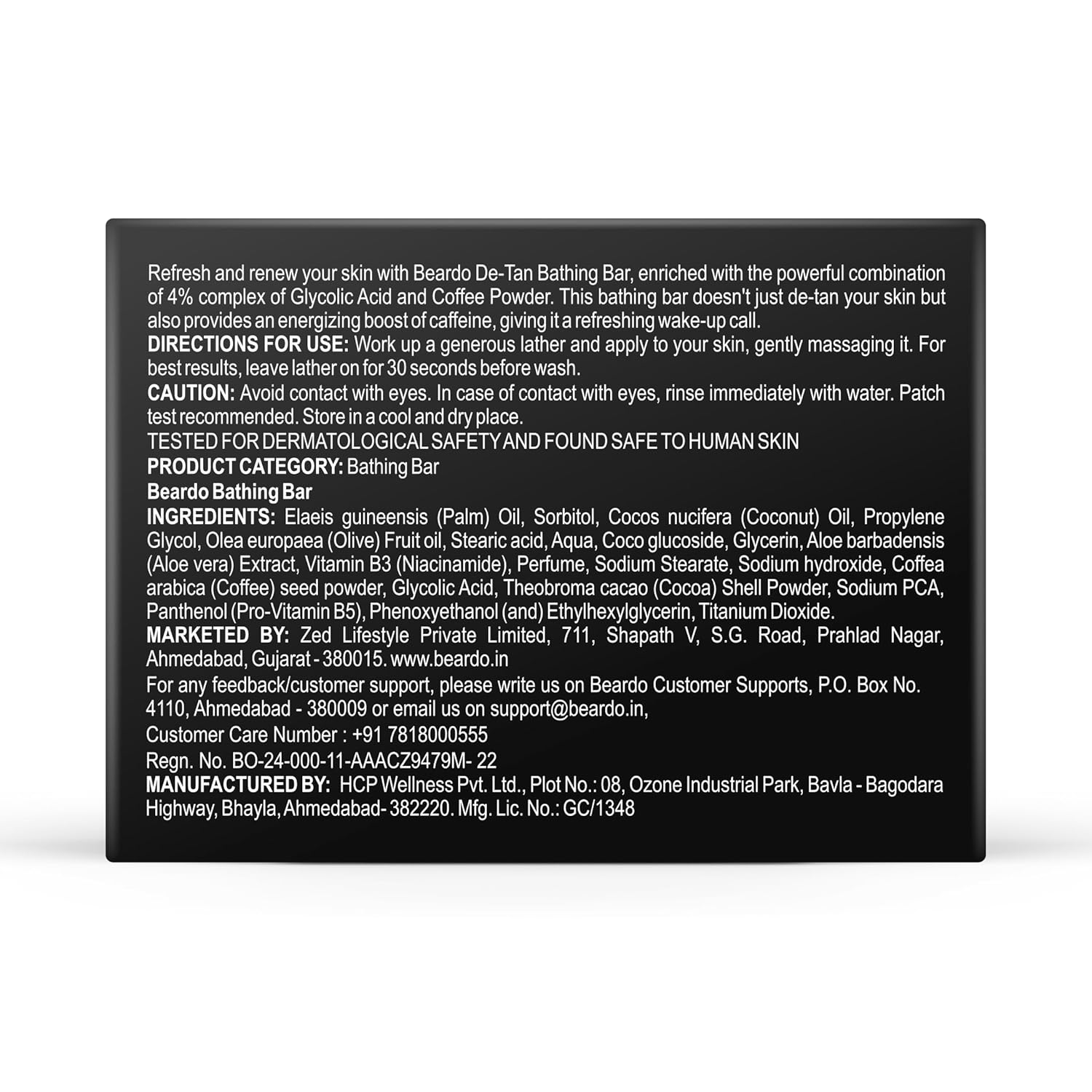 Picture of Beardo De-Tan Soap for Men, 75g | Tan Removal and Caffeine Face & Body Soap | Detan With Coffee & 4% Glycolic Acid | For Body & Face