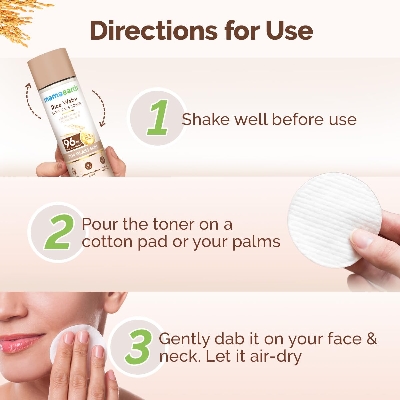 Picture of Mamaearth Rice Water Dewy Face Toner with Rice Water & 4% Niacinamide for Glass Skin 150ml |Intensely Hydrates |Minimizes Pores |Even Skin Tone |Korean Rice Toner | Alcohol-Free| Suits All Skin Types