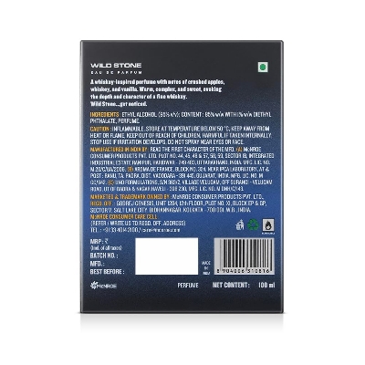 Picture of Wild Stone Whisky EDP Premium Perfume for Men, 100 Ml | Long-lasting Eau De Parfum | Captivating Fragrances | Luxury Perfume for Men | Perfect Gift For Men