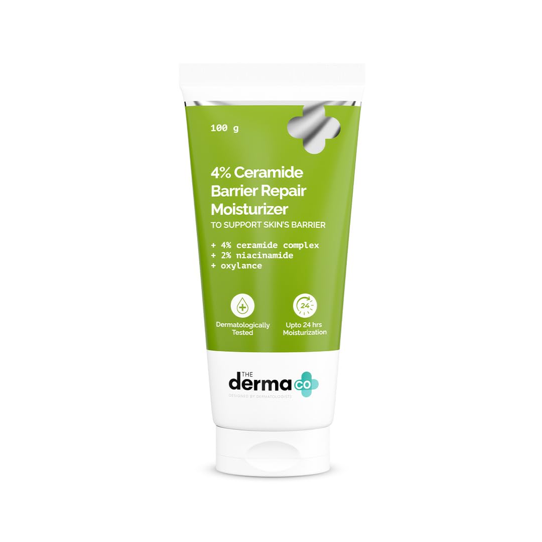 Picture of The Derma Co. 4% Ceramide Barrier Repair Moisturizer with Ceramide, Niacinamide, and Oxylance - 100 gm