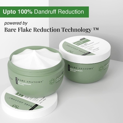 Picture of Bare Anatomy EXPERT Anti-Dandruff Hair Mask | Targets Oily Scalp and Sheds Dry Flakes | 250g