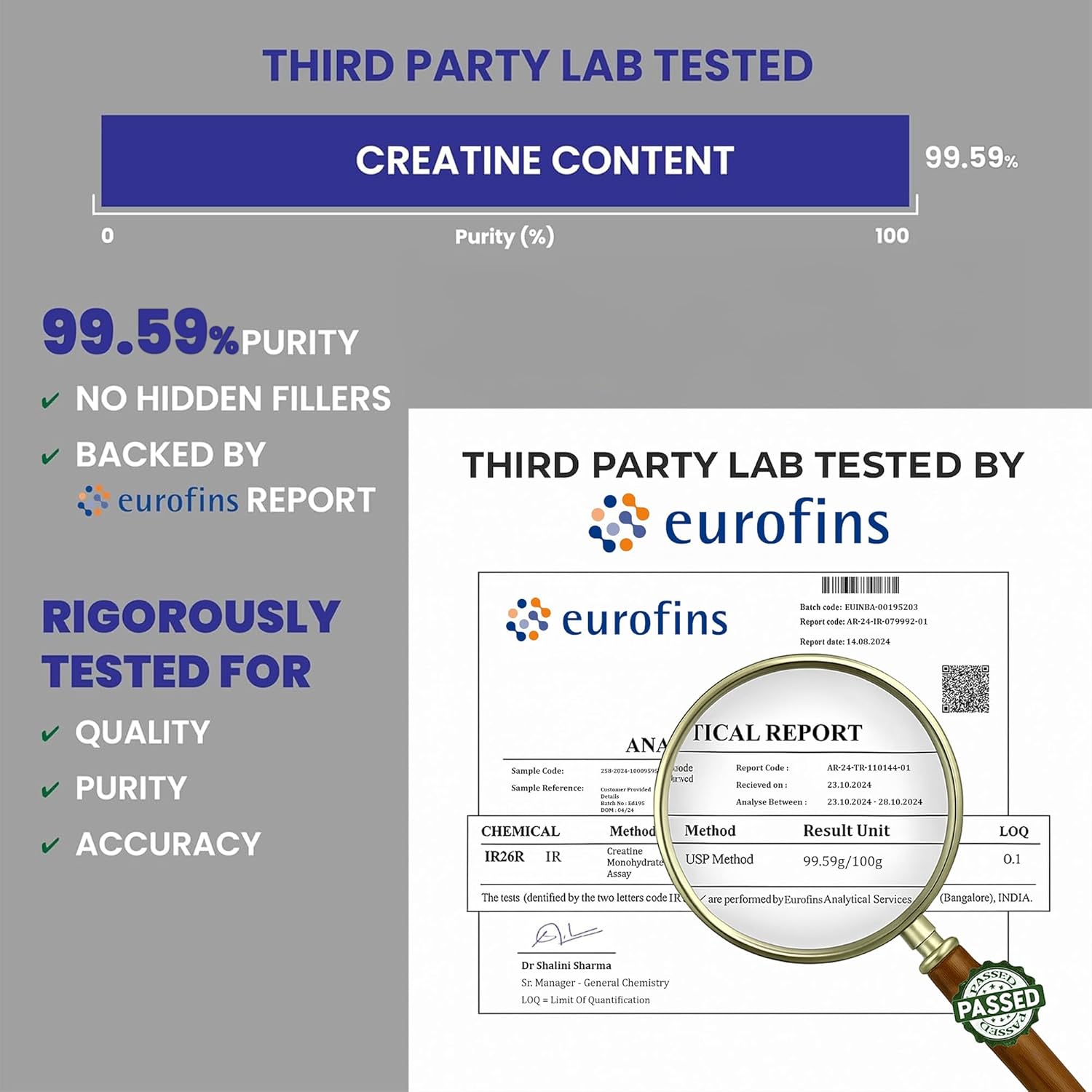 Picture of Carbamide Forte Creatine Mono Hydrate Powder | Micronized Monohydrate 100gm | Creatine Supplement for Lean Muscle Volumization, Strength & Energy - Unflavoured Powder - 33 Servings - 100g