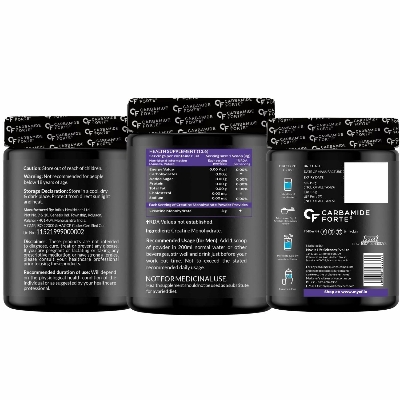 Picture of Carbamide Forte Creatine Mono Hydrate Powder | Micronized Monohydrate 100gm | Creatine Supplement for Lean Muscle Volumization, Strength & Energy - Unflavoured Powder - 33 Servings - 100g