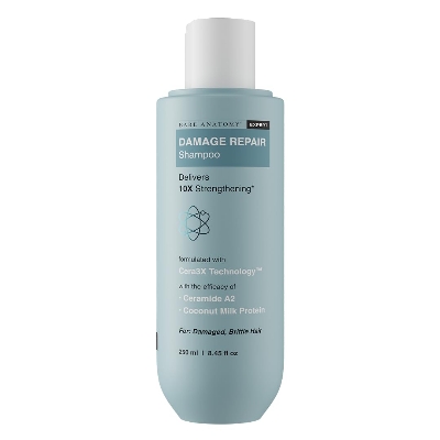 Picture of Bare Anatomy Damage Repair Hair Shampoo | Provides 10x Strengthening Powered By Ceramide A2 & Coconut Milk Protein | For Damaged, Dry & Frizzy Hair | Sulphate & Paraben Free | For Women & Men | 250ml