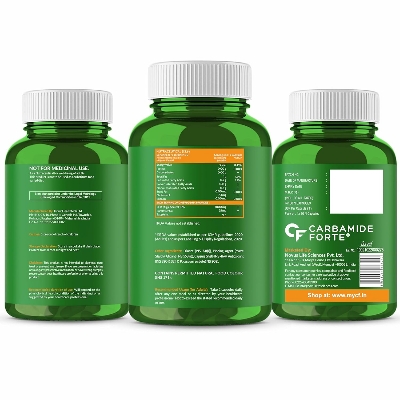 Picture of Carbamide Forte Veg Omega3 1000mg | Veg DHA | Vegetarian Omega 3 | Algal DHA | Plant Based | No Fish oil Used Capsules for Men & Women- 60 Veg Capsules