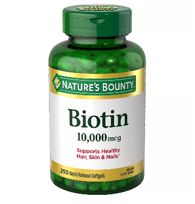 Picture of Nature's bounty biotin calculated 10000 -120 counts(not halal)