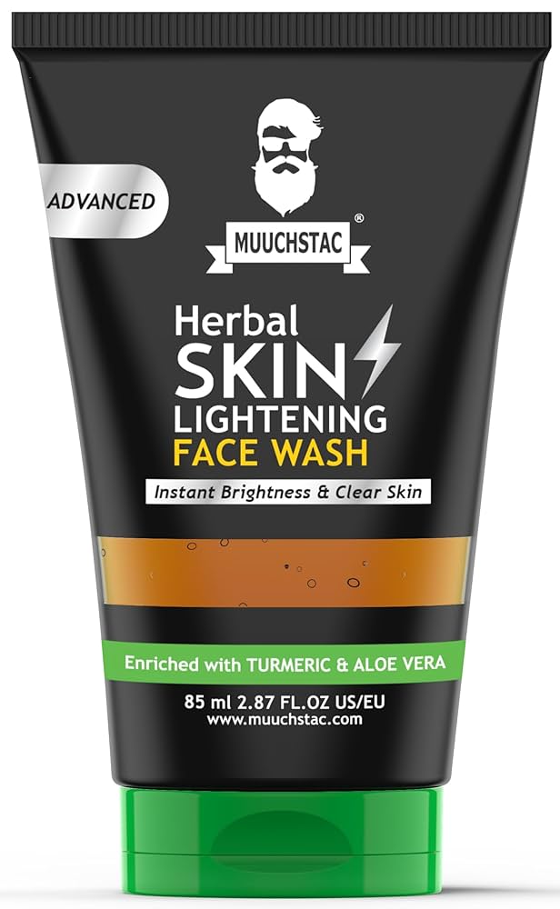 Picture of Muuchstac Herbal Skin Lightening Haldi Enriched Face Wash-80 Ml
