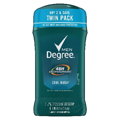 Picture of Degree Men Antiperspirant Deodorant 48-Hour Odor Protection Cool Rush Mens Deodorant Stick 2.7 oz