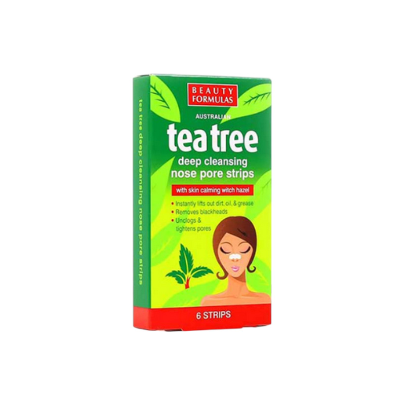 Picture of BEAUTY FORMULAS Tea Tree Deep Cleansing Nose Pore Strips