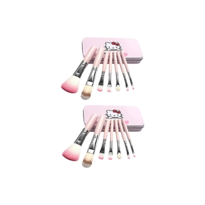 Picture of Hello Kitty Makeup Fever Mini Brush Set -7 Pcs - Brush Set (Pink)