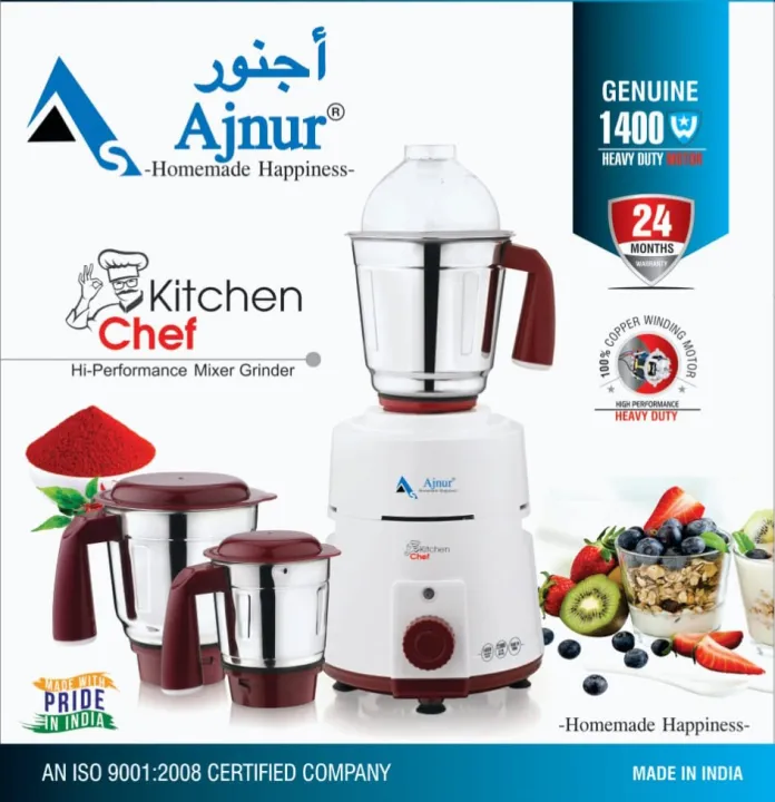 Picture of 1400 WATTS Ajnur KITCHEN CHEF Blender Plus Mixer Grinder