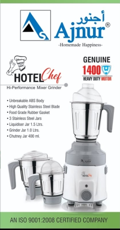 Picture of 1400 WATTS Ajnur KITCHEN CHEF Blender Plus Mixer Grinder